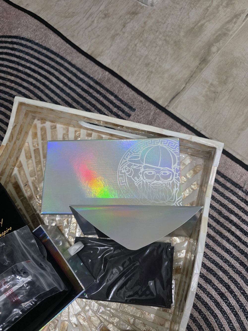 Rectangular Metal Frame Eyeglasses - Picture 3 of 9